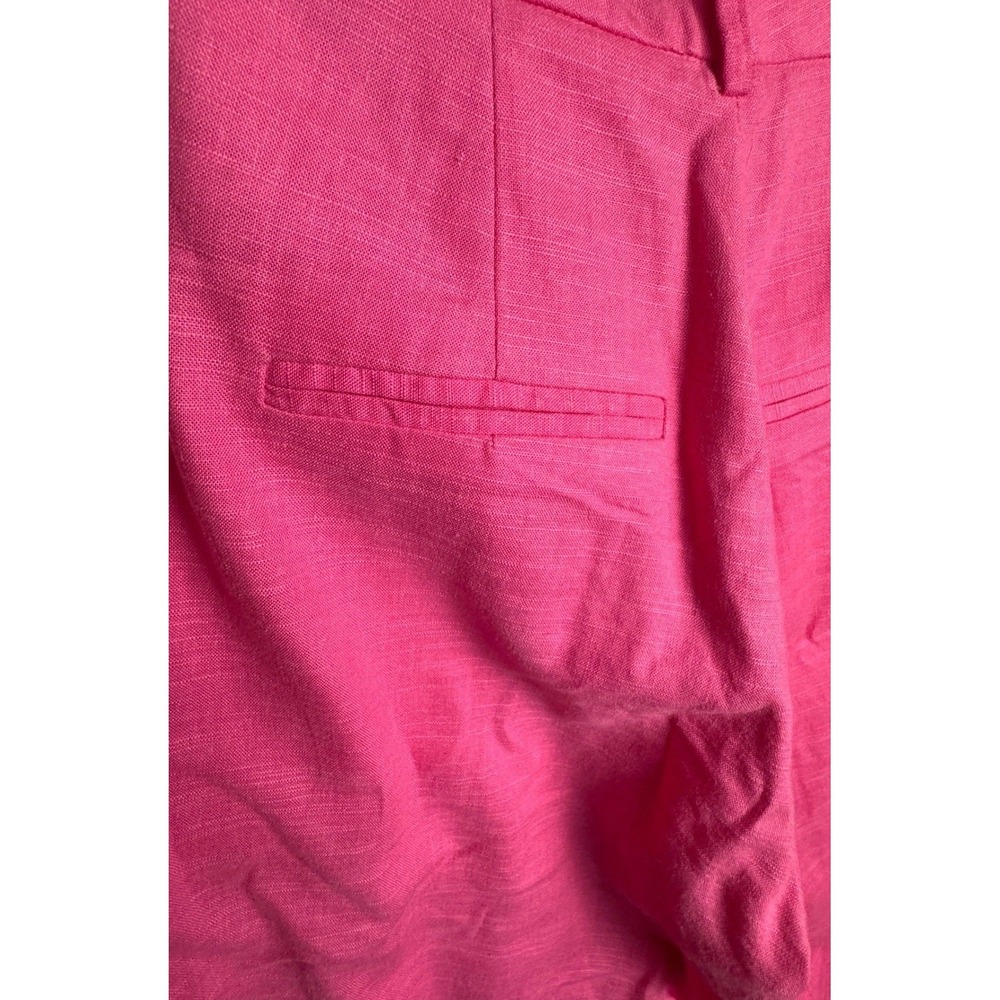 House of CB Pink Trousers M High Waisted Straight Leg Pants Barbiecore Hot Pink - Picture 5 of 5